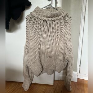 Free People Cream My Only Sunshine Sweater